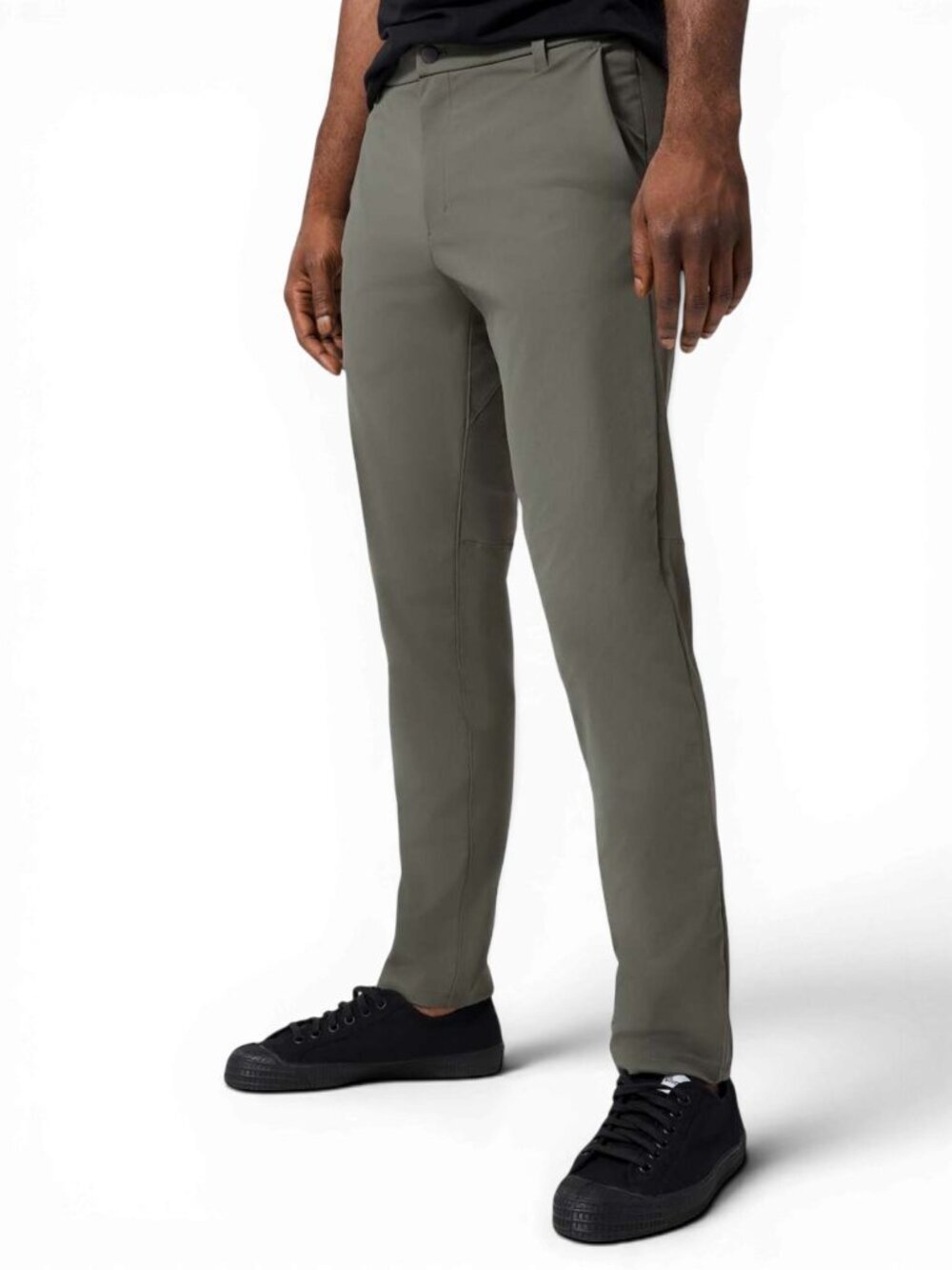 LULULEMON Grey Sage Commission Classic-Fit Warpstreme Pants men's size 36